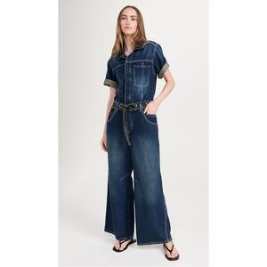 Free People Edison Wide Leg Coverall - Size L